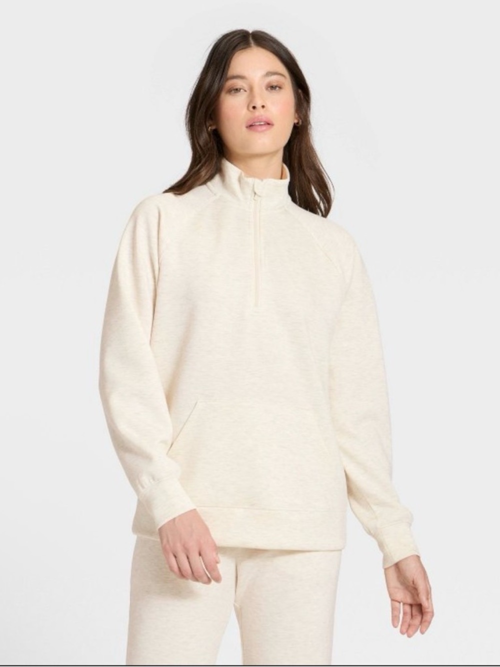 Women's Airy Sleek Legging Friendly Half Zip Sweatshirt - All In Motion